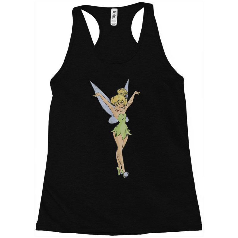 Peter Pan Tinker Bell Arms Up Profile Mirror Dance Racerback Tank by althubich | Artistshot