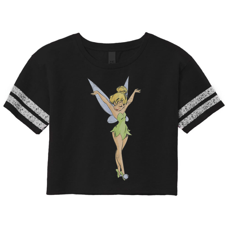 Peter Pan Tinker Bell Arms Up Profile Mirror Dance Scorecard Crop Tee by althubich | Artistshot