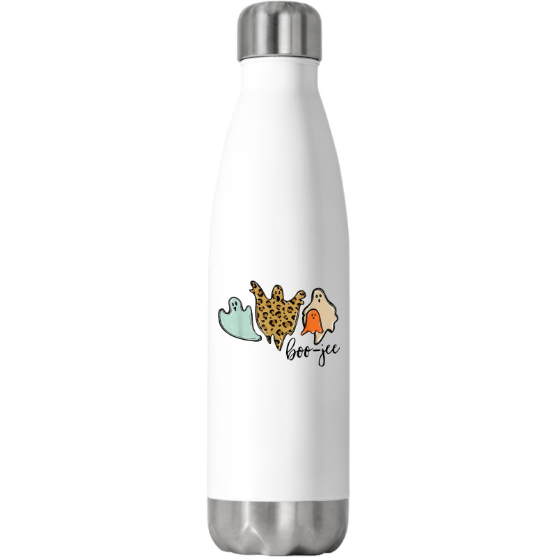 Boo Jee Leopard Funny Halloween Ghost T Shirt Stainless Steel Water Bottle | Artistshot