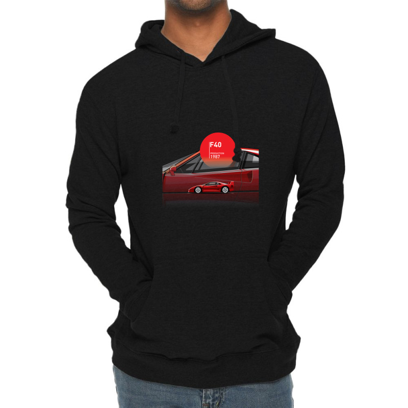 Supercar F40 Production 1987 Lightweight Hoodie | Artistshot