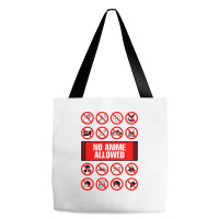 Anime Signs - Not Allowed Tote Bags | Artistshot