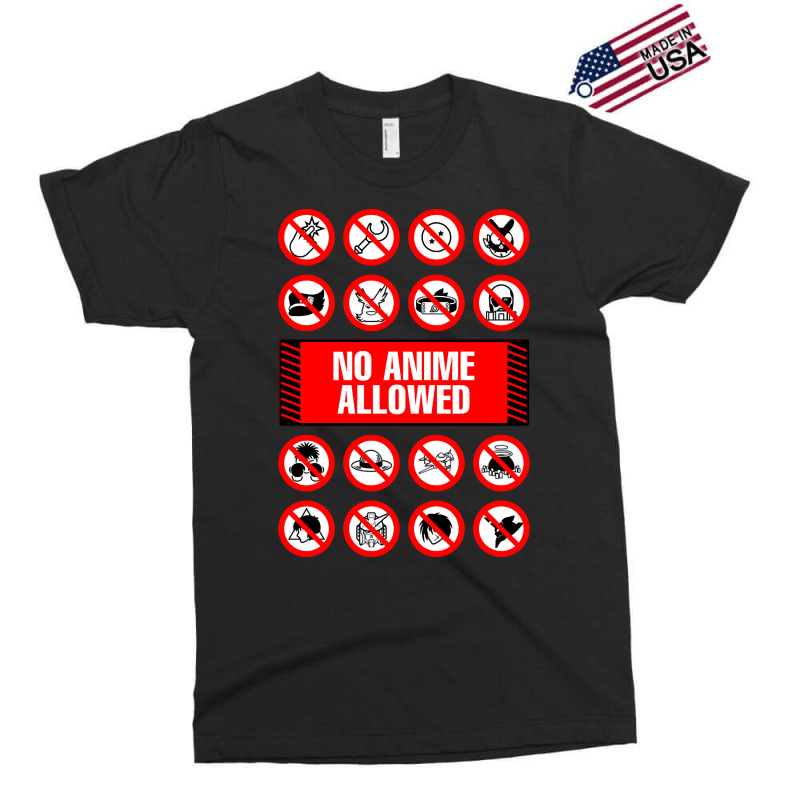 Anime Signs - Not Allowed Exclusive T-shirt | Artistshot