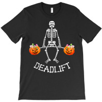 Skeleton Dead Lift Candy Buckets Gym Workout Halloween Tank Top T-shirt | Artistshot