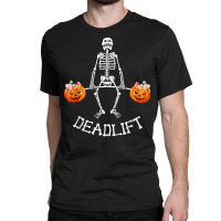 Skeleton Dead Lift Candy Buckets Gym Workout Halloween Tank Top Classic T-shirt | Artistshot