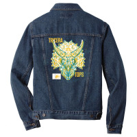 Fallen Kingdom Yellow Triceratops Facts Men Denim Jacket | Artistshot