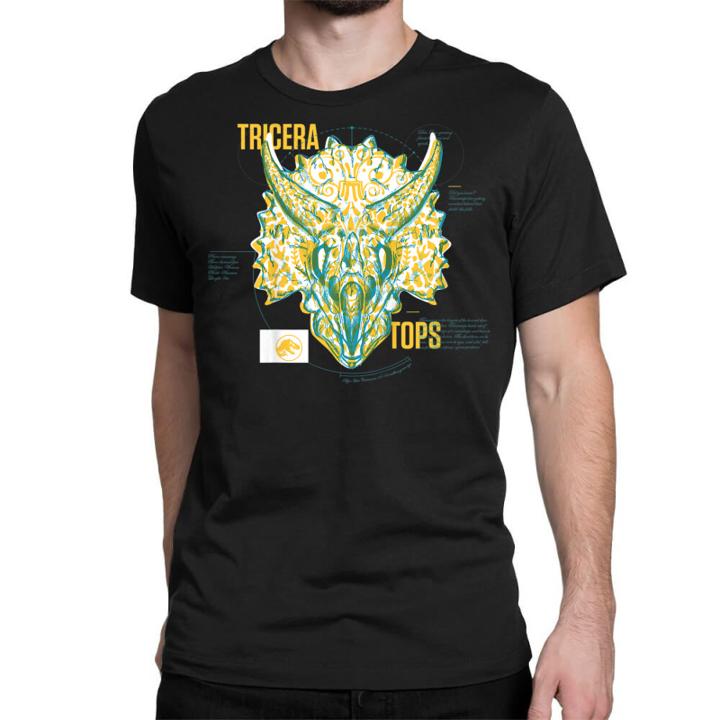 Fallen Kingdom Yellow Triceratops Facts Classic T-shirt | Artistshot