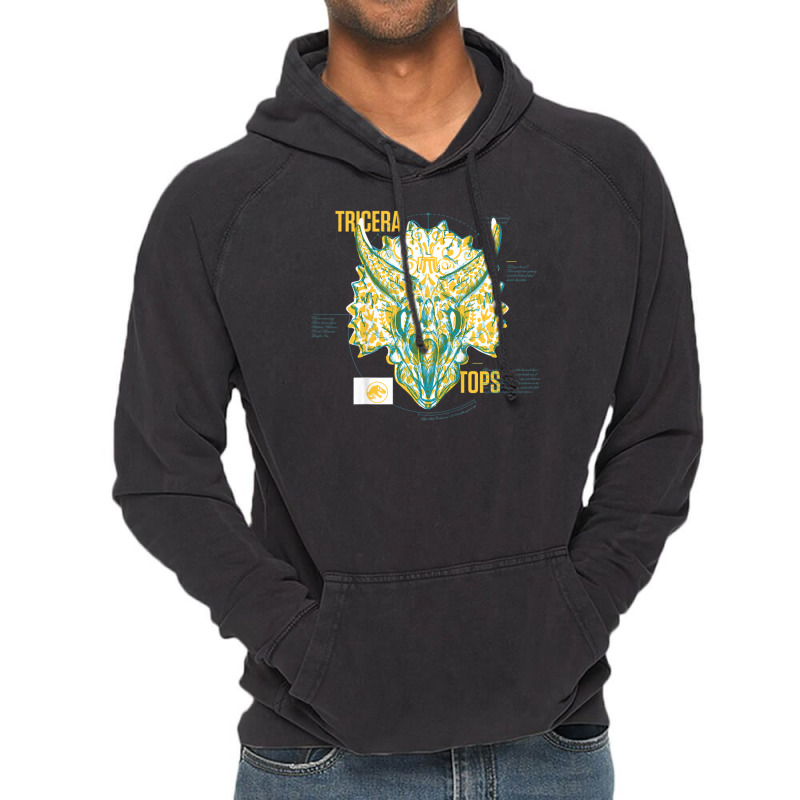 Fallen Kingdom Yellow Triceratops Facts Vintage Hoodie | Artistshot