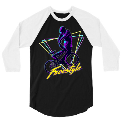 Bmx Freestyle 3/4 Sleeve Shirt Designed By Roger