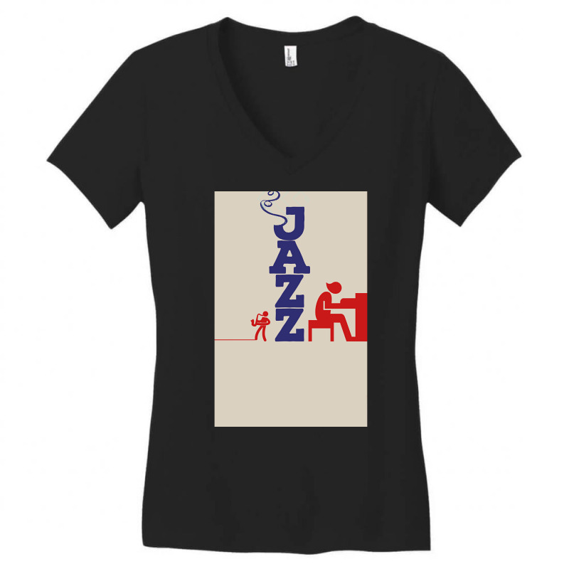 Jazz (3) Women's V-Neck T-Shirt by Kandurip541 | Artistshot