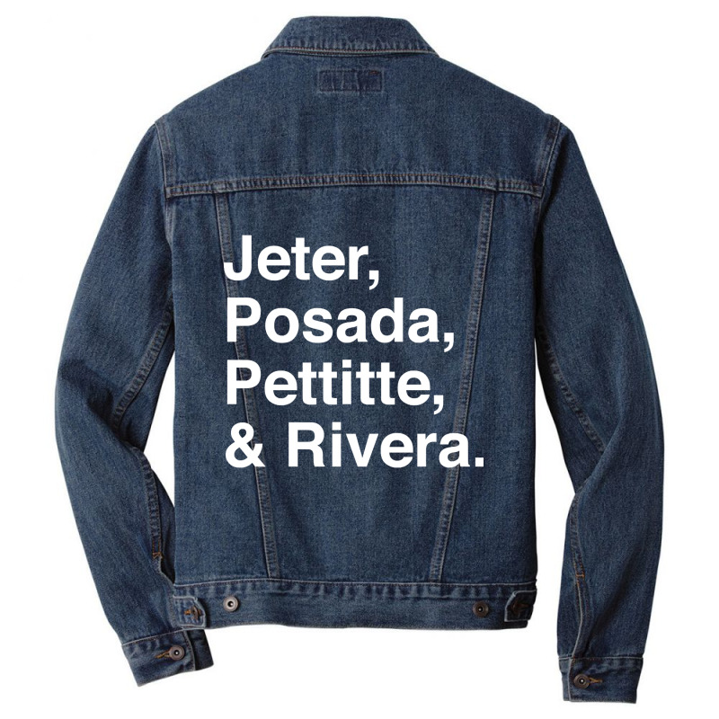 Jeter, Posada, Pettitte, Rivera - White Men Denim Jacket by Kanmosrin52 | Artistshot