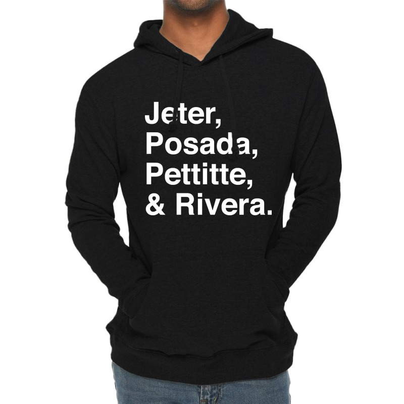 Jeter, Posada, Pettitte, Rivera - White Lightweight Hoodie by Kanmosrin52 | Artistshot