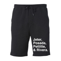 Jeter, Posada, Pettitte, Rivera - White Fleece Short | Artistshot