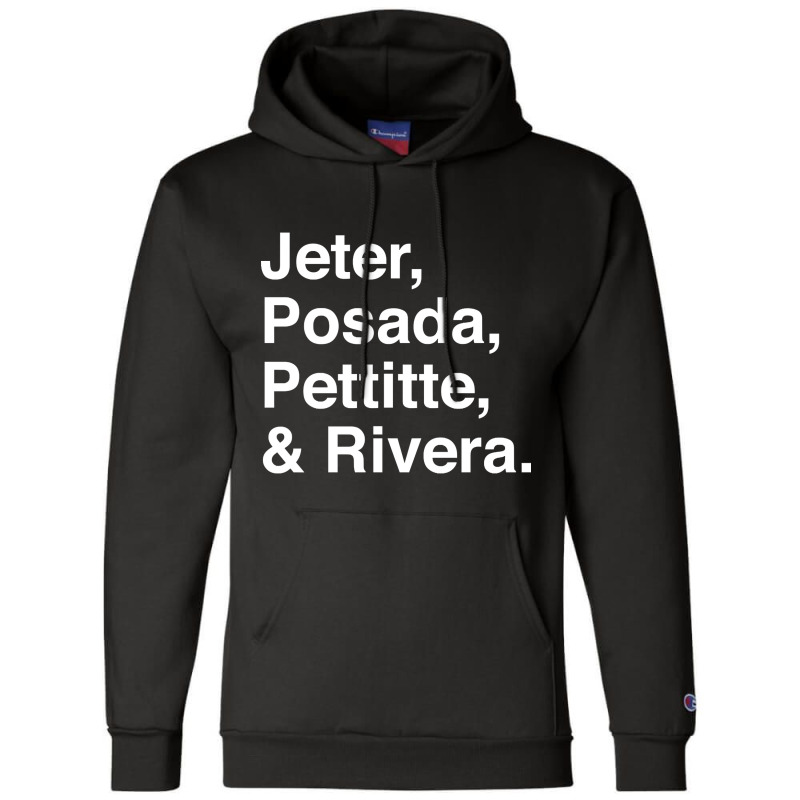 Jeter, Posada, Pettitte, Rivera - White Champion Hoodie by Kanmosrin52 | Artistshot