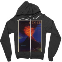 Vintage Mexico Travel Poster - Volcano Zipper Hoodie | Artistshot