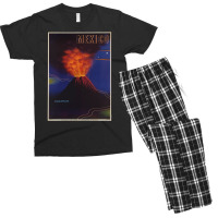 Vintage Mexico Travel Poster - Volcano Men's T-shirt Pajama Set | Artistshot