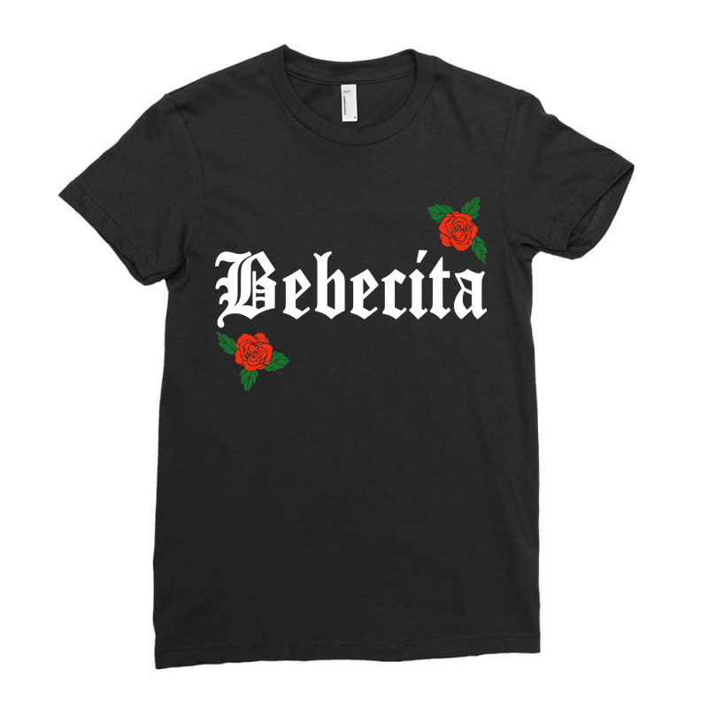 Bebecita Latina Roses Floral Ladies Fitted T-Shirt by cm-arts | Artistshot