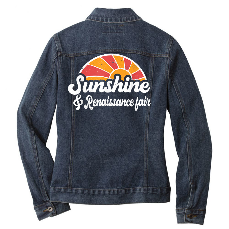 Sunshine And Renaissance Fair Men Women Sunset Appreciation T Shirt Ladies Denim Jacket by cm-arts | Artistshot