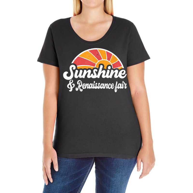 Sunshine And Renaissance Fair Men Women Sunset Appreciation T Shirt Ladies Curvy T-Shirt by cm-arts | Artistshot