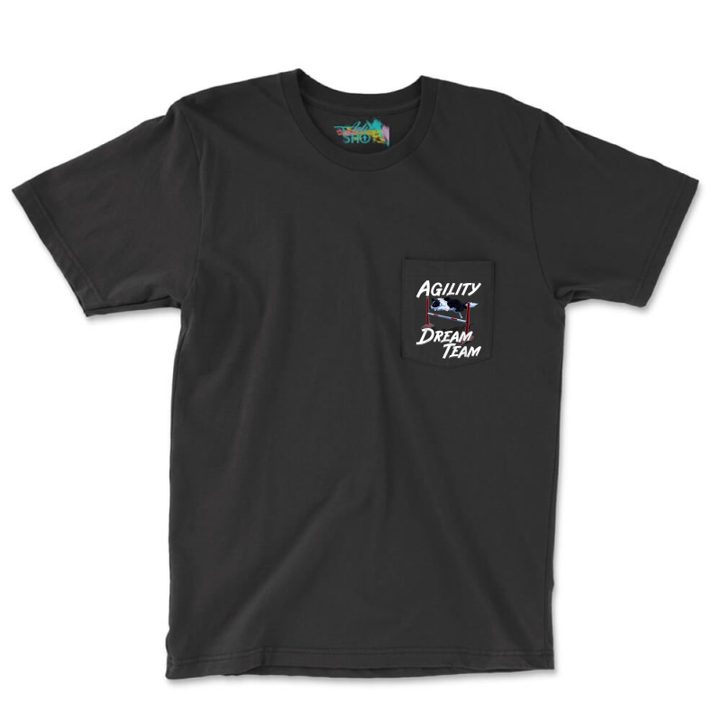 Cute Border Collie Agility Dream Team Dog Sport Pocket T-Shirt by IsabelConstance | Artistshot