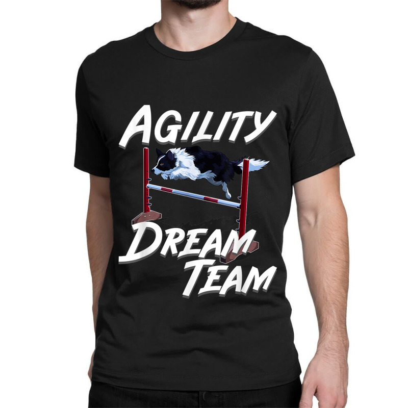 Cute Border Collie Agility Dream Team Dog Sport Classic T-shirt by IsabelConstance | Artistshot