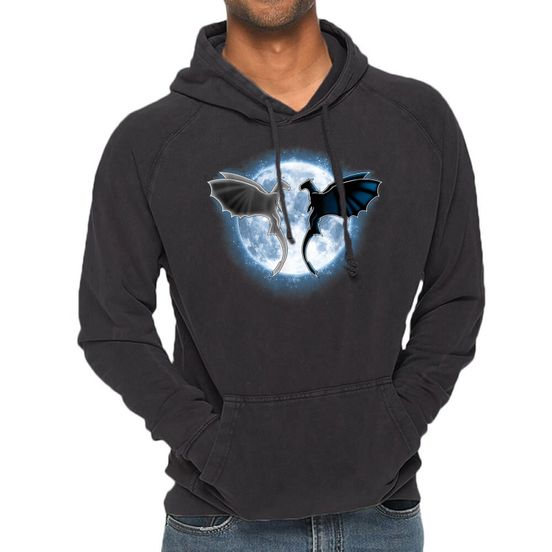 Toothless Light Fury In Space Design For Valentines Day Vintage Hoodie by ValentinoHoover | Artistshot