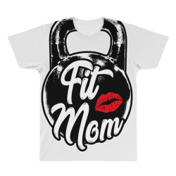 kettlebell fit mom gym training long sleeve t shirt All Over Men's T-shirt | Artistshot