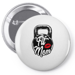 kettlebell fit mom gym training long sleeve t shirt Pin-back button | Artistshot