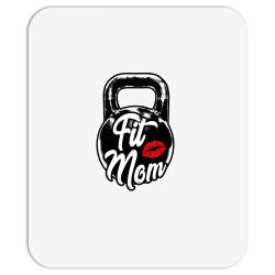 kettlebell fit mom gym training long sleeve t shirt Mousepad | Artistshot