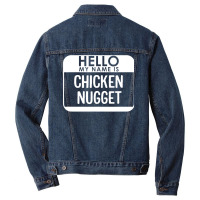 Chicken Nugget Costume Funny Easy Last Minute Halloween Gift Men Denim Jacket | Artistshot