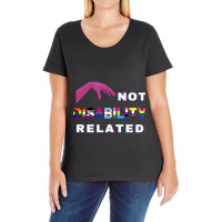 Disability X Pride Month Ladies Curvy T-shirt | Artistshot