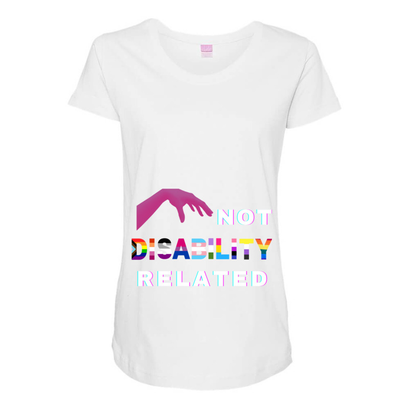 Disability X Pride Month Maternity Scoop Neck T-shirt by DIANEWILLIAMS | Artistshot