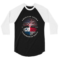 American Grown Panamanian Roots Panama Flag 3/4 Sleeve Shirt | Artistshot