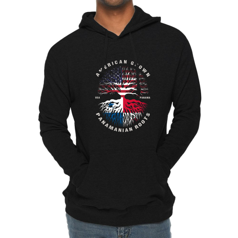 American Grown Panamanian Roots Panama Flag Lightweight Hoodie by CathyCurry | Artistshot