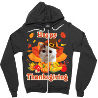 Happy Thanksgiving Exotic Shorthair Cat I'm Thankful For My T Shirt Zipper Hoodie | Artistshot