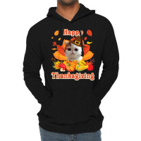 Happy Thanksgiving Exotic Shorthair Cat I'm Thankful For My T Shirt Lightweight Hoodie | Artistshot