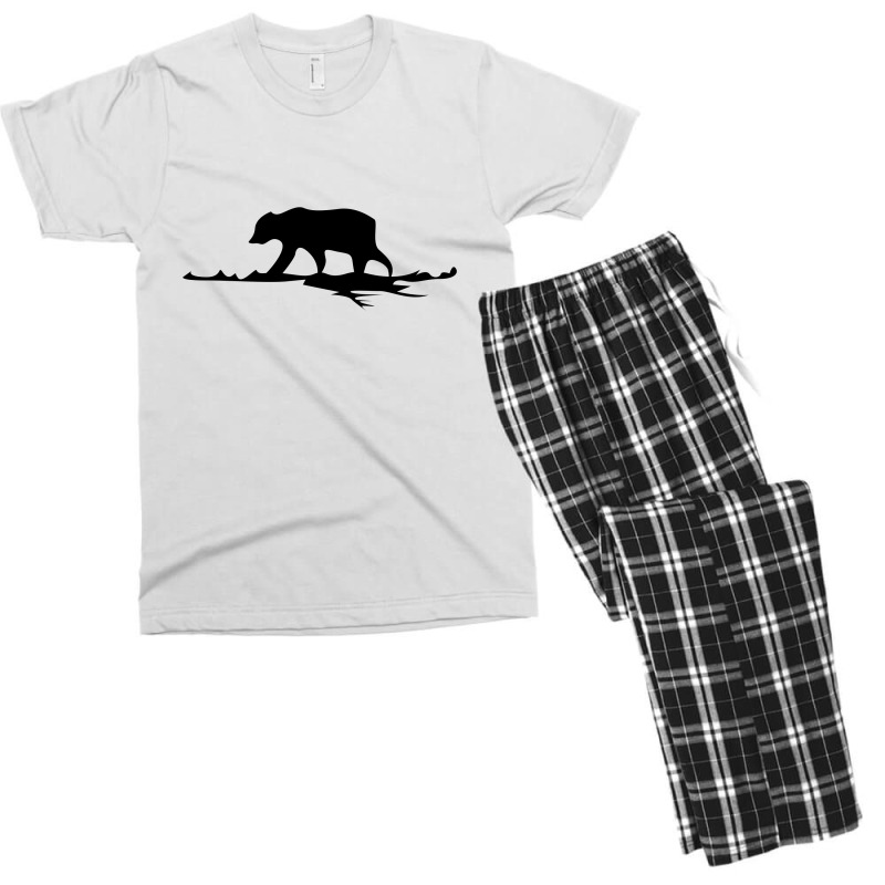 Bear Alone Men's T-shirt Pajama Set | Artistshot