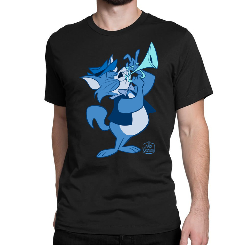 Jazz Cat Playing Trumpet Classic T-shirt | Artistshot