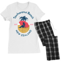 Tawharanui Beach Auckland New Zealand T Shirt Women's Pajamas Set | Artistshot