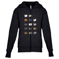 The Types Of Cat Loaf Youth Zipper Hoodie | Artistshot