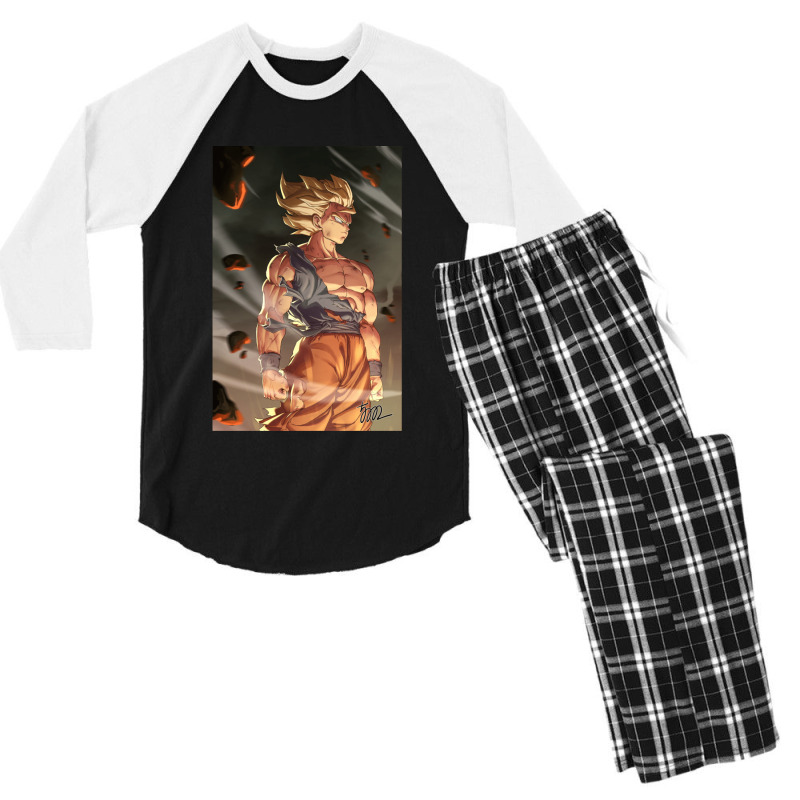 Goku Legend For Boyfriend Men's 3/4 Sleeve Pajama Set | Artistshot