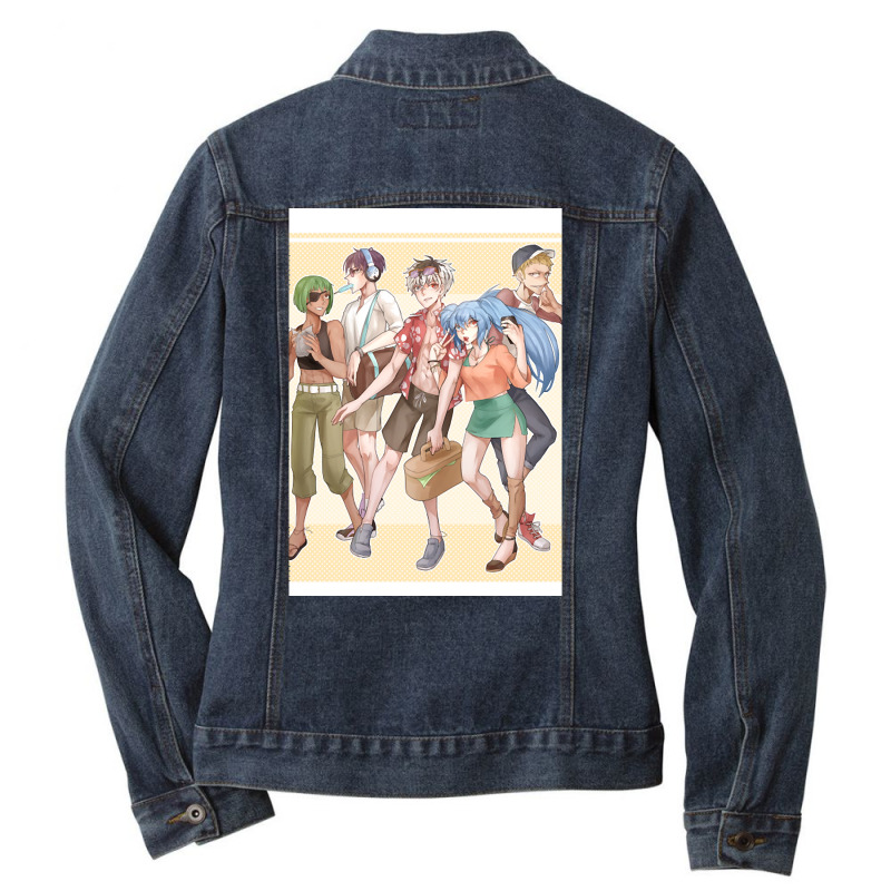 Tg At The Beach - Quinx Squad Ladies Denim Jacket by yumgaugeteuda | Artistshot