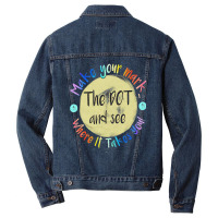 Make Your Mark Dot Day See Where It Takes You Classic  Copy Men Denim Jacket | Artistshot