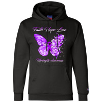 Butterfly Faith Hope Love Meningitis Awareness Tank Top Champion Hoodie | Artistshot