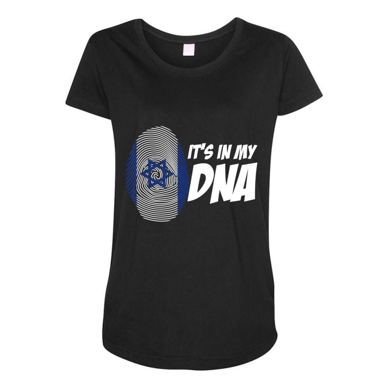 Jerusalem Hebrew Israeli Dna Israel Maternity Scoop Neck T-shirt by cm-arts | Artistshot