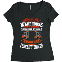 Forklift Operator Material Handler Lift Truck Doom Defeater T Shirt Women's Triblend Scoop T-shirt | Artistshot