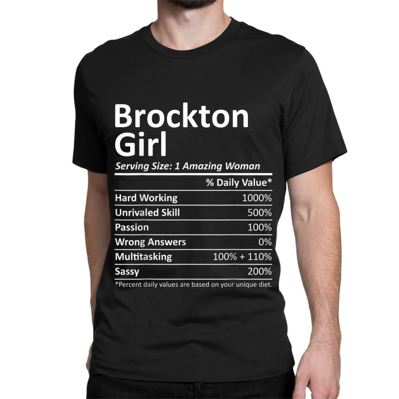 Brockton Girl Ma Massachusetts Funny City Home Roots Gift Classic T-shirt by WillettaIngber | Artistshot