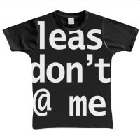 Please Dont At Me In White Text Minimal Graphic Youth T-shirt | Artistshot