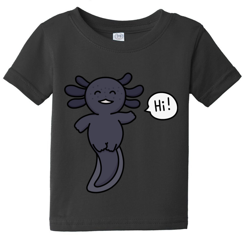 Melanoid Axolotl (black Axolotl) Saying Baby Tee by Min03 | Artistshot