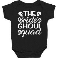 The Brides Ghoul Squad Spooky Halloween Bride Wedding Squad Baby Bodysuit | Artistshot