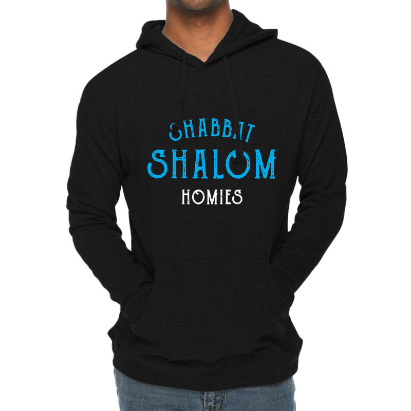 Vintage Shabbat Shalom Homies Jewish Lightweight Hoodie | Artistshot